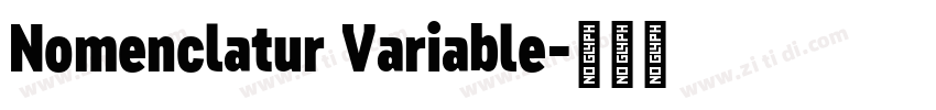 Nomenclatur Variable字体转换